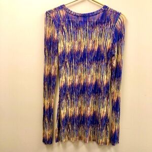 BCBMAXAZRIA Multicolored Tissue Tee Top